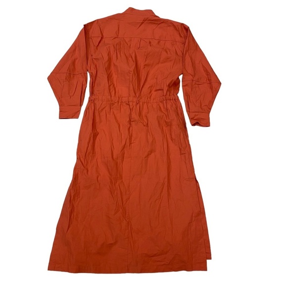 NWT Joie Ardine Midi Cotton Dress in Warm Spice Size Medium - Picture 5 of 11